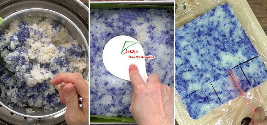 Làm bánh cơm nếp hoa đậu biếc